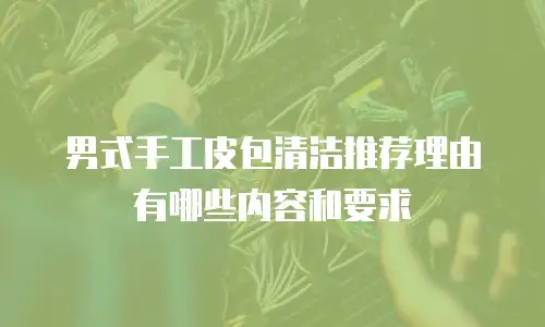 男式手工皮包清洁推荐理由有哪些内容和要求