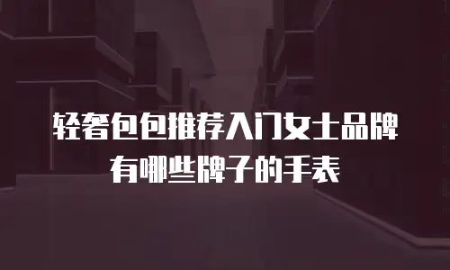 轻奢包包推荐入门女士品牌有哪些牌子的手表
