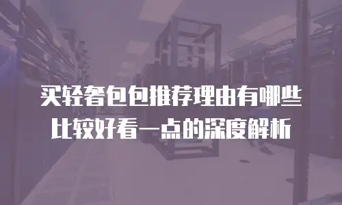 买轻奢包包推荐理由有哪些比较好看一点的深度解析