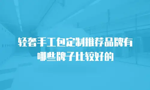 轻奢手工包定制推荐品牌有哪些牌子比较好的