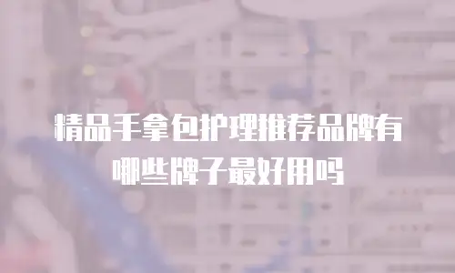 精品手拿包护理推荐品牌有哪些牌子最好用吗