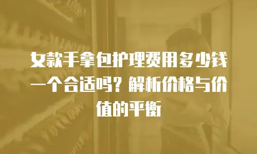 女款手拿包护理费用多少钱一个合适吗？解析价格与价值的平衡