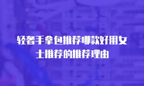 轻奢手拿包推荐哪款好用女士推荐的推荐理由