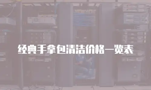 经典手拿包清洁价格一览表