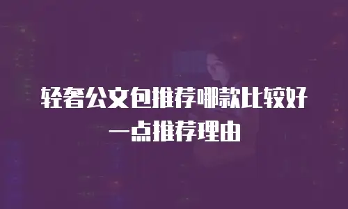 轻奢公文包推荐哪款比较好一点推荐理由