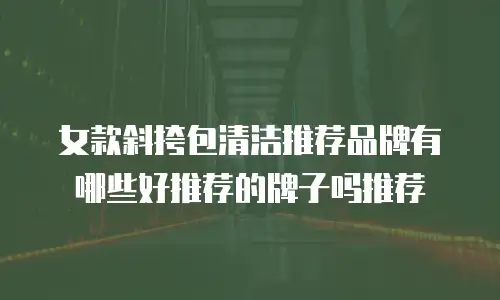 女款斜挎包清洁推荐品牌有哪些好推荐的牌子吗推荐