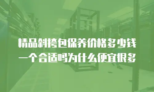 精品斜挎包保养价格多少钱一个合适吗为什么便宜很多