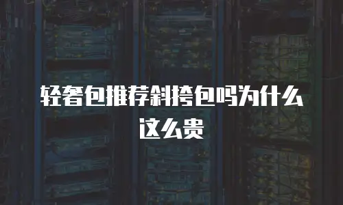轻奢包推荐斜挎包吗为什么这么贵