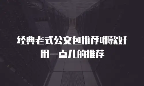 经典老式公文包推荐哪款好用一点儿的推荐