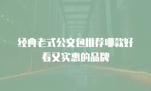 经典老式公文包推荐哪款好看又实惠的品牌