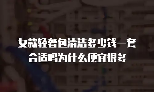 女款轻奢包清洁多少钱一套合适吗为什么便宜很多