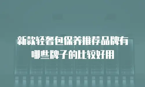 新款轻奢包保养推荐品牌有哪些牌子的比较好用