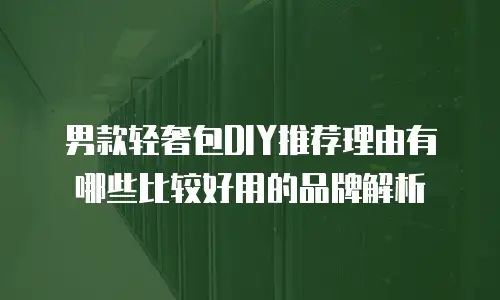 男款轻奢包DIY推荐理由有哪些比较好用的品牌解析