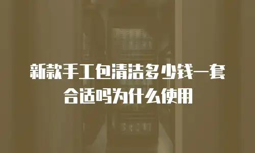 新款手工包清洁多少钱一套合适吗为什么使用