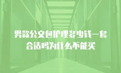 男款公文包护理多少钱一套合适吗为什么不能买