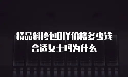 精品斜挎包DIY价格多少钱合适女士吗为什么