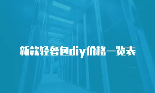 新款轻奢包diy价格一览表