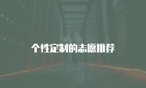 个性定制的志愿推荐