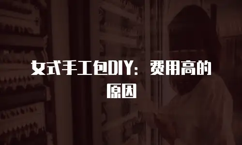 女式手工包DIY：费用高的原因