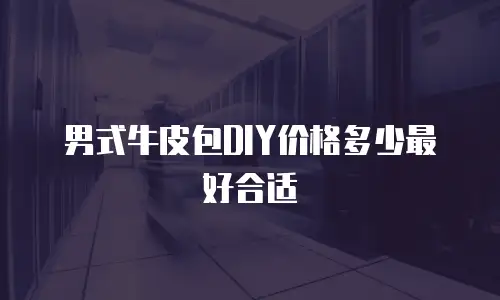 男式牛皮包DIY价格多少最好合适