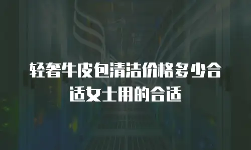 轻奢牛皮包清洁价格多少合适女士用的合适