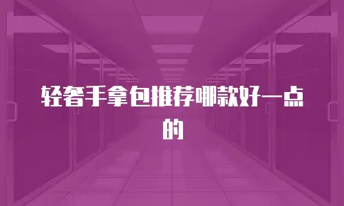轻奢手拿包推荐哪款好一点的