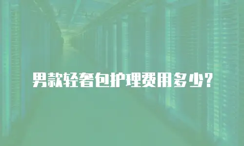 男款轻奢包护理费用多少？