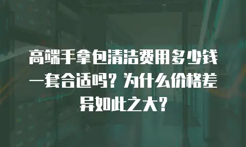 高端手拿包清洁费用多少钱一套合适吗？为什么价格差异如此之大？