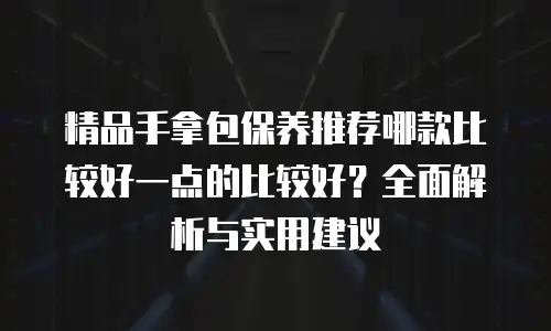 精品手拿包保养推荐哪款比较好一点的比较好？全面解析与实用建议