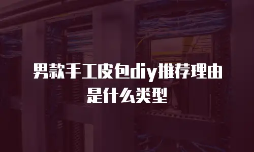 男款手工皮包diy推荐理由是什么类型