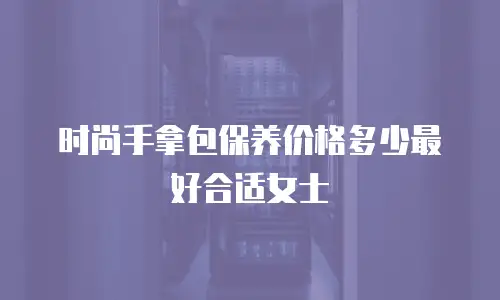 时尚手拿包保养价格多少最好合适女士