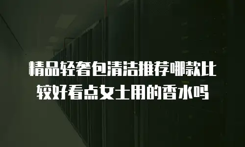 精品轻奢包清洁推荐哪款比较好看点女士用的香水吗