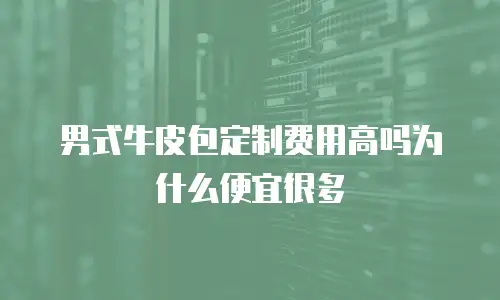 男式牛皮包定制费用高吗为什么便宜很多
