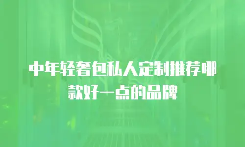 中年轻奢包私人定制推荐哪款好一点的品牌