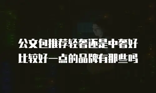公文包推荐轻奢还是中奢好比较好一点的品牌有那些吗