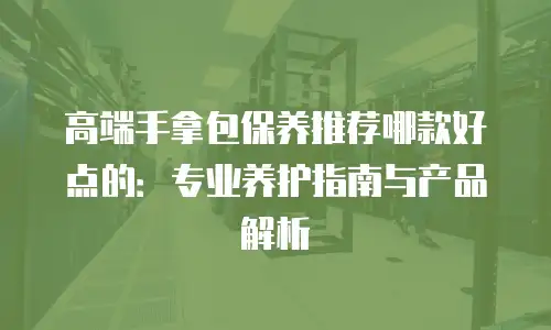 高端手拿包保养推荐哪款好点的：专业养护指南与产品解析