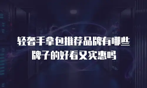 轻奢手拿包推荐品牌有哪些牌子的好看又实惠吗