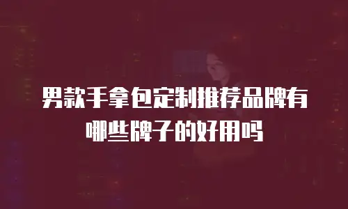 男款手拿包定制推荐品牌有哪些牌子的好用吗
