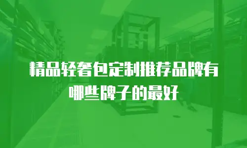 精品轻奢包定制推荐品牌有哪些牌子的最好