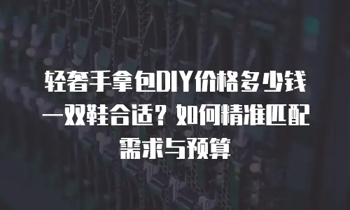 轻奢手拿包DIY价格多少钱一双鞋合适？如何精准匹配需求与预算