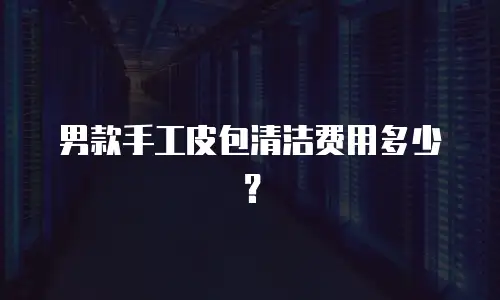 男款手工皮包清洁费用多少？