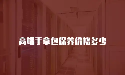 高端手拿包保养价格多少