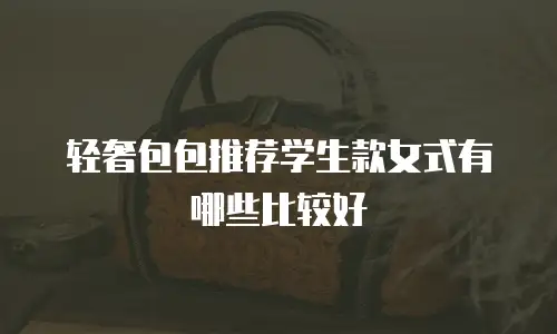 轻奢包包推荐学生款女式有哪些比较好