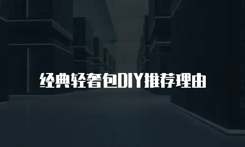 经典轻奢包DIY推荐理由