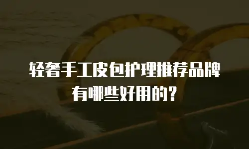 轻奢手工皮包护理推荐品牌有哪些好用的？