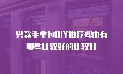 男款手拿包DIY推荐理由有哪些比较好的比较好
