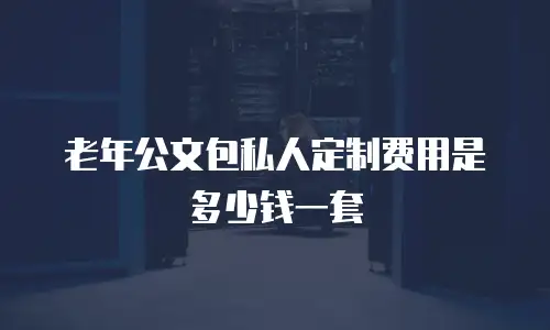 老年公文包私人定制费用是多少钱一套