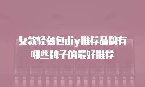 女款轻奢包diy推荐品牌有哪些牌子的最好推荐