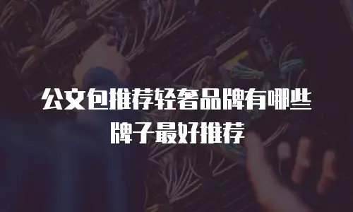 公文包推荐轻奢品牌有哪些牌子最好推荐