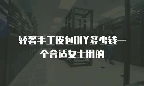 轻奢手工皮包DIY多少钱一个合适女士用的